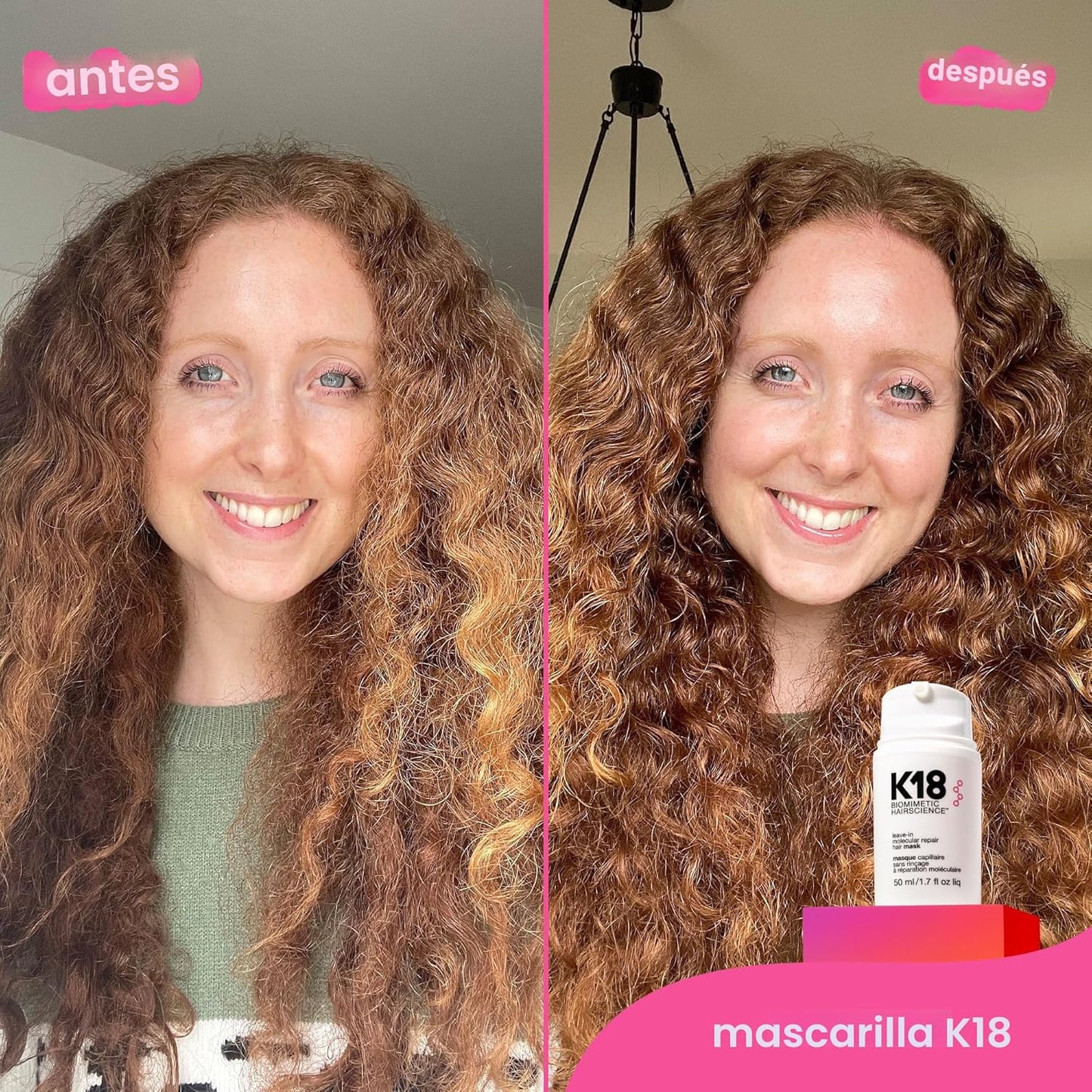 full-size leave-in molecular repair hair mask